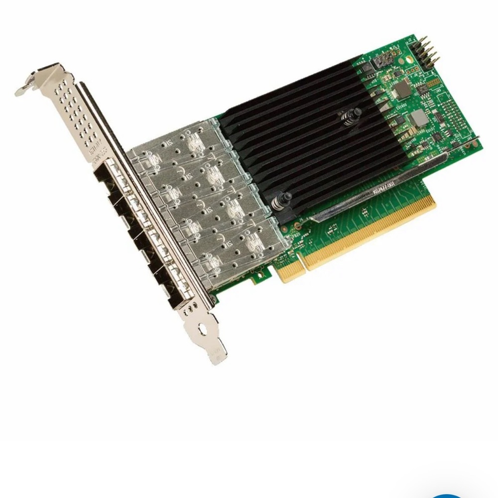 Intel Silver and Green Graphics Card
